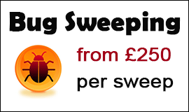 Bug Sweeping Cost in Brierley Hill